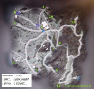 Alle wichtigen Orte in Süd-Stewark